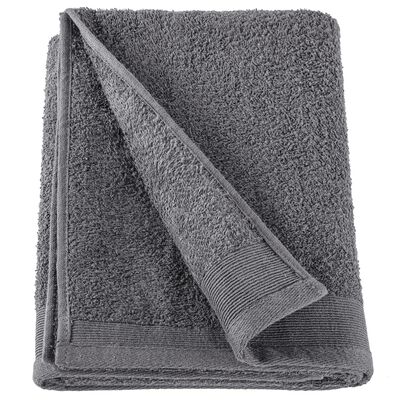 vidaXL Komplet 12 ręczników, bawełna, 450 g/m², antracytowy