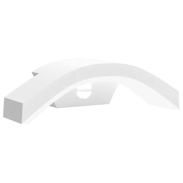 vidaXL Zewnętrzny kinkiet LED z czujnikiem, biały, odlewane aluminium