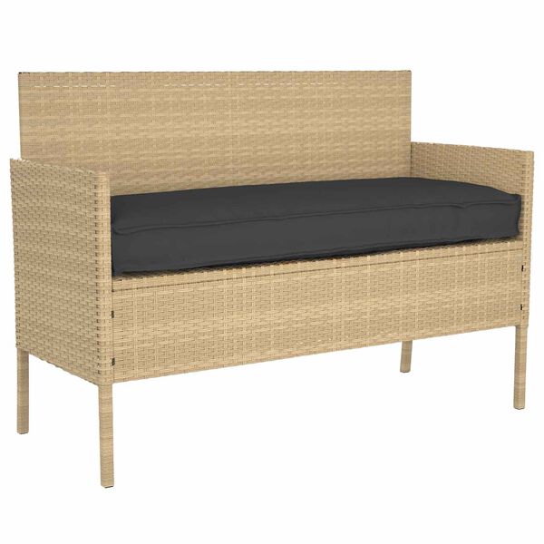 vidaXL Zestaw poduszek na paletę 2 pcs Czarny 100 x 40 x 8 cm