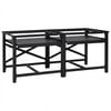 vidaXL Podstawka na Pralkę 2 pcs Czarny 120 x 56 x 52 cm Stal