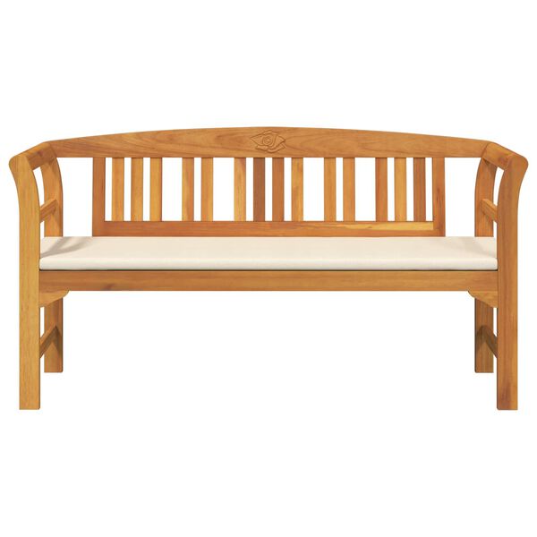 vidaXL Ławka R&oacute;żana Naturalny 157 x 46 x 82,5 cm Lite Drewno Akacji