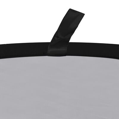 vidaXL Owalne tło studyjne 2-w-1, czarno-szare, 200x150 cm