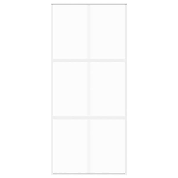 vidaXL Drzwi przesuwne, złote, 90x205 cm, szkło hartowane i aluminium