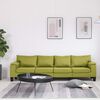 vidaXL 4-osobowa sofa, zielona, tapicerowana tkaniną