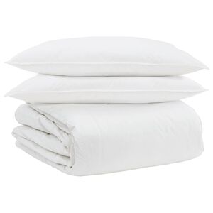 vidaXL Zestaw kołder z poduszką 3 pcs Biały Pi&oacute;ra down