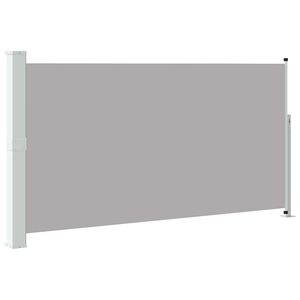 vidaXL Markiza boczna na taras, wysuwana 160 x 300 cm, szara