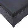 vidaXL Zestawy mebli ogrodowych Czarny polirattan