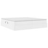 vidaXL Ł&oacute;żko z miejscem na przechowywanie i materacem Biały
