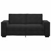 vidaXL Sofa 2-osobowa, czarna, 180x78x84 cm, tapicerowana aksamitem