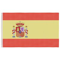 vidaXL Flaga Hiszpanii, 90x150 cm