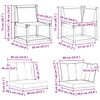vidaXL Modułowa sofa na zewnątrz z poduszką 2 Sztuka Naturalny