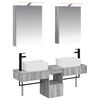 vidaXL Zestaw Szafek Łazienkowych 5 pcs Szary Sonoma 50 x 14,5 x 70 cm