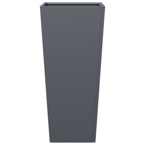 vidaXL Donica ogrodowa, antracytowa, 35x35x75 cm, stalowa