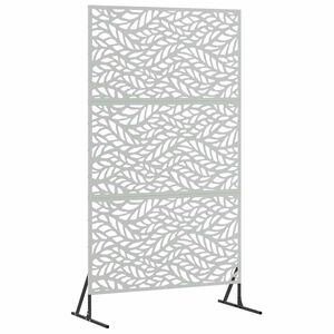 vidaXL Ekran prywatności 100 x 50 x 180 cm Stal ocynkowana srebrny