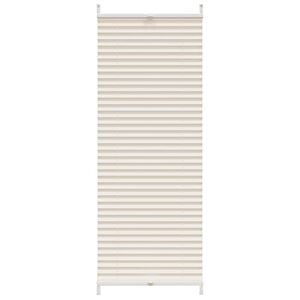 vidaXL Roleta plisowana, kremowa (40x100cm)