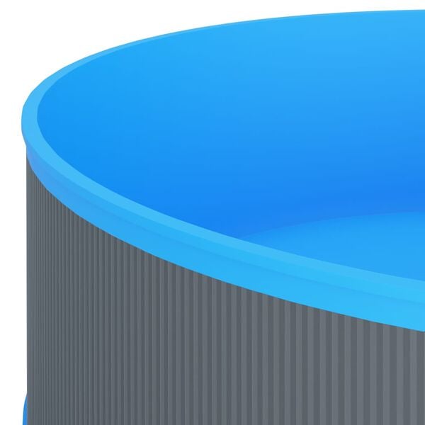 vidaXL Basen ogrodowy, 350x90 cm, szary