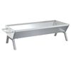 vidaXL Podstawa grillowa, srebrna, 118x42x30,5 cm, stal nierdzewna