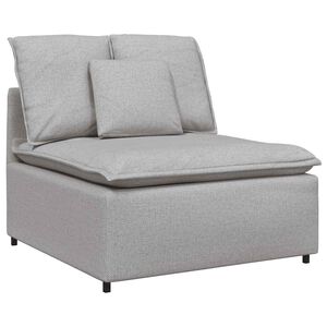 vidaXL Modułowy moduł centralny sofy z poduszkami Cloud Grey 100 cm