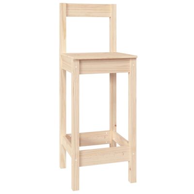vidaXL Krzesła barowe, 4 szt., lite drewno sosnowe