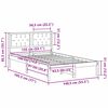 vidaXL Ramka ł&oacute;żka Ciemnoszary 135 x 190 cm Lite drewno sosnowe