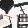 vidaXL Zestaw do jadalni w ogrodzie 5 pcs Czarny polirattan