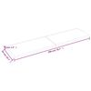 vidaXL Blat do łazienki, ciemnobrązowy, 200x50x(2-4) cm, lite drewno