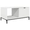 vidaXL Stolik kawowy Biały 90 x 49 x 46 cm Drewno inżynieryjne