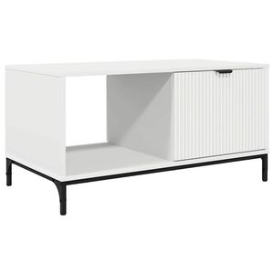vidaXL Stolik kawowy Biały 90 x 49 x 46 cm Drewno inżynieryjne
