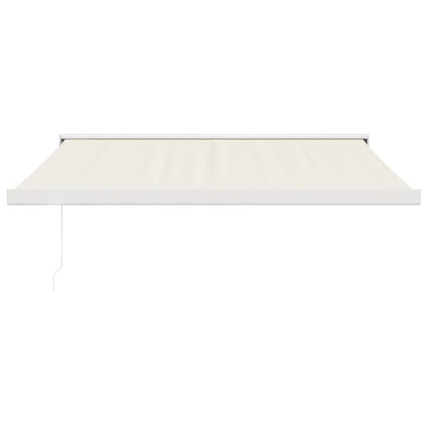 vidaXL Zwijana markiza, kremowa, 3,5x2,5 m, tkanina i aluminium