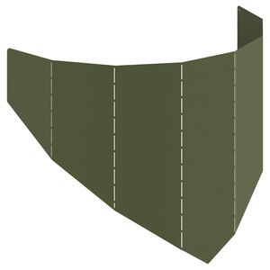 vidaXL Krawężnik do trawnika 100 x 45 cm Stal Oliwkowy zielony