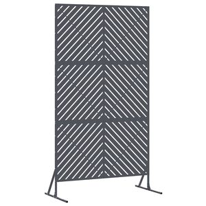 vidaXL Ekran prywatności 100 x 50 x 180 cm Stal antracytowy