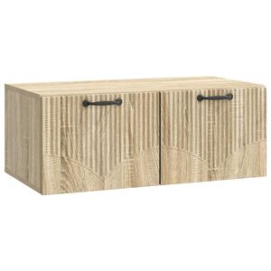 vidaXL Szafka RTV montowana na ścianie dąb Sonoma 78,5 x 41 x 30 cm