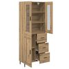 vidaXL Highboard 2 pcs Dąb rzemieślniczy Materiał drewnopochodny