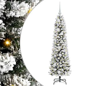 vidaXL Sztuczna choinka Biały 120 cm PVC, Metal i Plastik