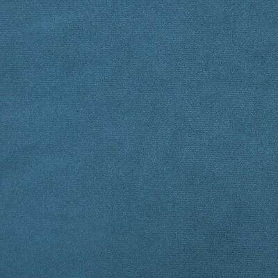 vidaXL Sofa 3-osobowa z poduszkami, niebieska, aksamit