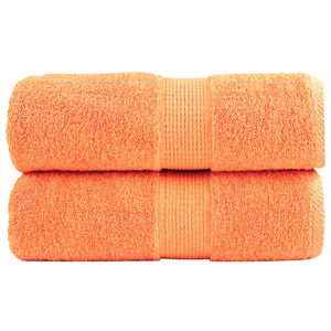 vidaXL Ręczniki toaletowe Premium SOLUND 2 szt. Pomarańczowe 30x30 cm 600 gsm