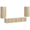 vidaXL Zestaw szafek RTV 4 pcs Dąb Sonoma Drewno inżynieryjne