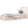 vidaXL Ł&oacute;żko rozsuwane, 2x(90x190) cm, lite drewno sosnowe