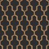 DUTCH WALLCOVERINGS Tapeta Geometric, czarno-złota