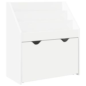 vidaXL Biblioteczka dla dzieci z szufladą Biały 60 x 29,5 x 69 cm