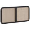 vidaXL Zagł&oacute;wek Z zagł&oacute;wkiem Czarny 120 x 55 x 3 cm rattan