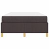 vidaXL Ramka ł&oacute;żka z materacem Ciemny brąz 120 x 200 cm tkanina
