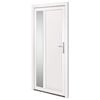 vidaXL Drzwi wejściowe, białe, 98x200 cm, PVC