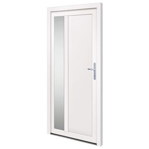 vidaXL Drzwi wejściowe, białe, 98x200 cm, PVC