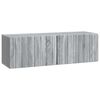 vidaXL Szafka RTV montowana na ścianie Szary Sonoma 98 x 31 x 30 cm