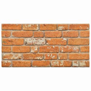 vidaXL Panele ścienne 10 szt. 100 x 50 cm Cegła Pianka EPS