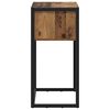 vidaXL Stolik końcowy z szufladą Stare drewno 100 x 36 x 75 cm