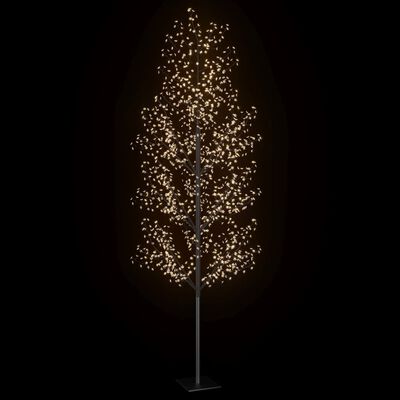 vidaXL Drzewko z lampkami, 1200 LED, ciepły biały, kwiat wiśni, 400 cm