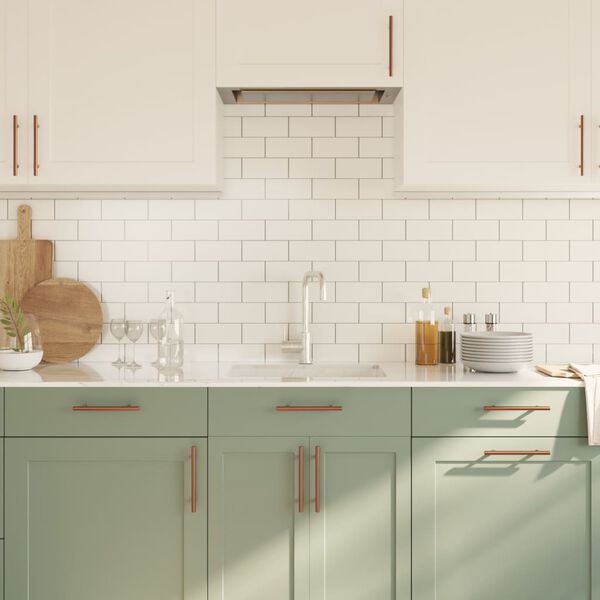 vidaXL Uchwyty do szafek, 20 szt., brąz, 128 mm, stal nierdzewna