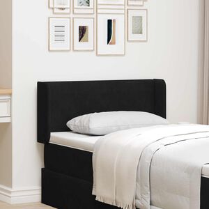 vidaXL Ucho Głowy Czarny 40,5 x 40,5 x 4 cm Aksamit